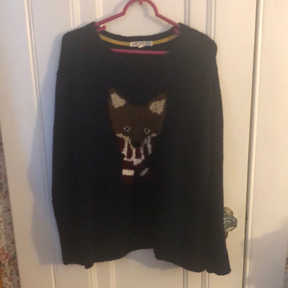 3/15$ Fox in Scarf Sweater